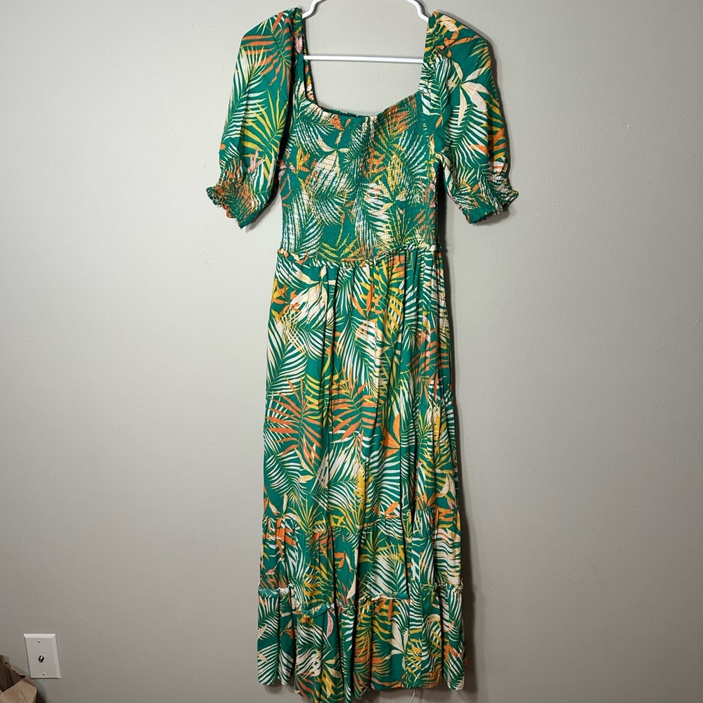 Betsey Johnson Island/Tropical Green Women’s Dress - Medium